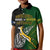 Personalised New Zealand and South Africa Rugby Kid Polo Shirt 2023 World Cup Final All Black Springboks Together LT14 Kid Black - Polynesian Pride