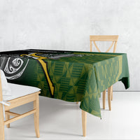 New Zealand and South Africa Rugby Tablecloth 2023 World Cup Final All Black Springboks Together LT14 - Polynesian Pride