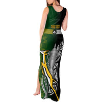Personalised New Zealand and South Africa Rugby Tank Maxi Dress 2023 World Cup Final All Black Springboks Together LT14 - Polynesian Pride