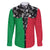 Vanuatu Cowboy Family Matching Off The Shoulder Long Sleeve Dress and Hawaiian Shirt Cowboy Symbols Split Stylized - Polynesian Pride