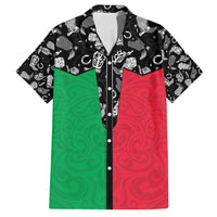 Vanuatu Cowboy Family Matching Off Shoulder Short Dress and Hawaiian Shirt Cowboy Symbols Split Stylized - Polynesian Pride