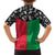 Vanuatu Cowboy Family Matching Short Sleeve Bodycon Dress and Hawaiian Shirt Cowboy Symbols Split Stylized - Polynesian Pride
