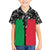 Vanuatu Cowboy Family Matching Short Sleeve Bodycon Dress and Hawaiian Shirt Cowboy Symbols Split Stylized - Polynesian Pride