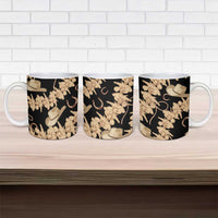 Vanuatu Cowboy Ceramic Mug Seamless Straw Hats Hibiscus - Polynesian Pride