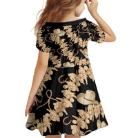 Vanuatu Cowboy Family Matching Short Sleeve Bodycon Dress and Hawaiian Shirt Seamless Straw Hats Hibiscus - Polynesian Pride