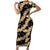 Vanuatu Cowboy Family Matching Short Sleeve Bodycon Dress and Hawaiian Shirt Seamless Straw Hats Hibiscus - Polynesian Pride