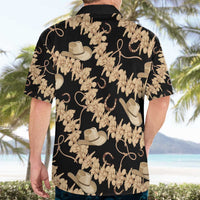 Vanuatu Cowboy Hawaiian Shirt Seamless Straw Hats Hibiscus - Polynesian Pride