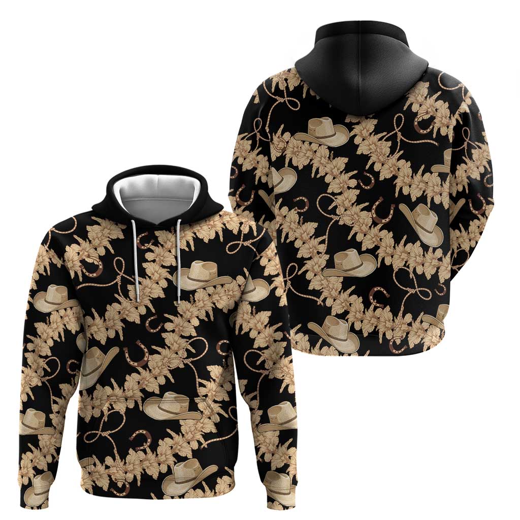 Vanuatu Cowboy Hoodie Seamless Straw Hats Hibiscus - Polynesian Pride
