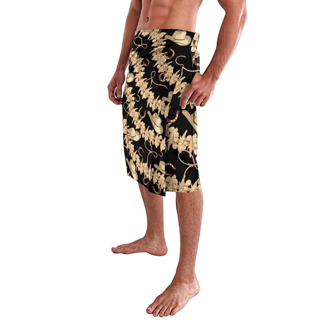 Vanuatu Cowboy Lavalava Seamless Straw Hats Hibiscus LT14 - Polynesian Pride