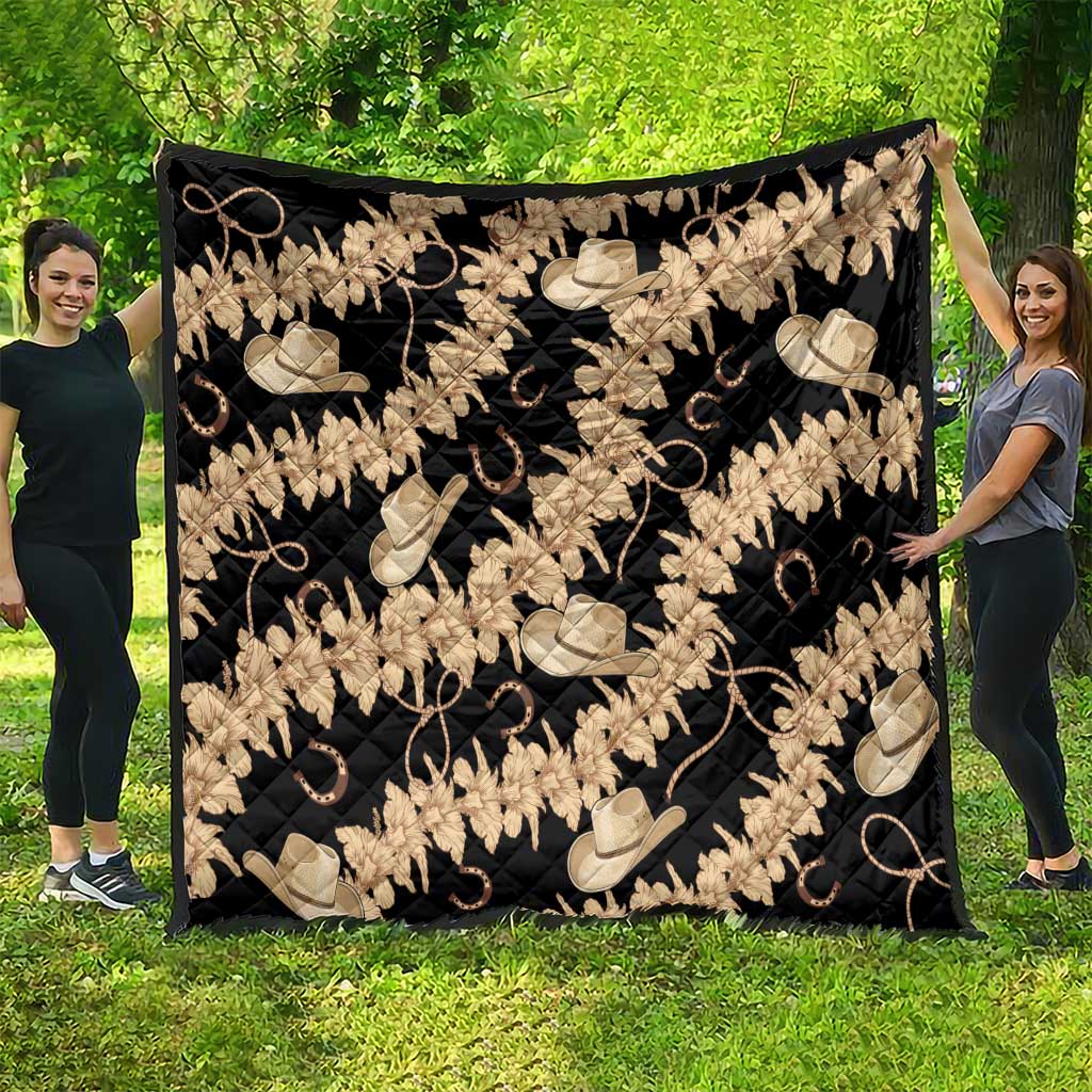 Vanuatu Cowboy Quilt Seamless Straw Hats Hibiscus - Polynesian Pride