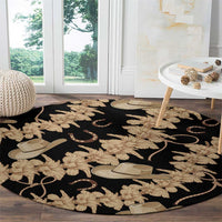 Vanuatu Cowboy Round Carpet Seamless Straw Hats Hibiscus - Polynesian Pride