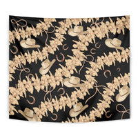 Vanuatu Cowboy Tapestry Seamless Straw Hats Hibiscus LT14 - Polynesian Pride
