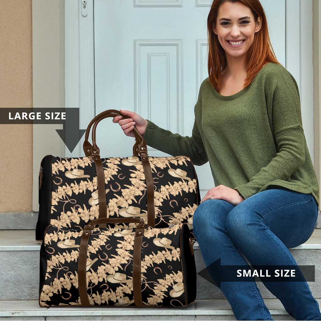 Vanuatu Cowboy Travel Bag Seamless Straw Hats Hibiscus - Polynesian Pride