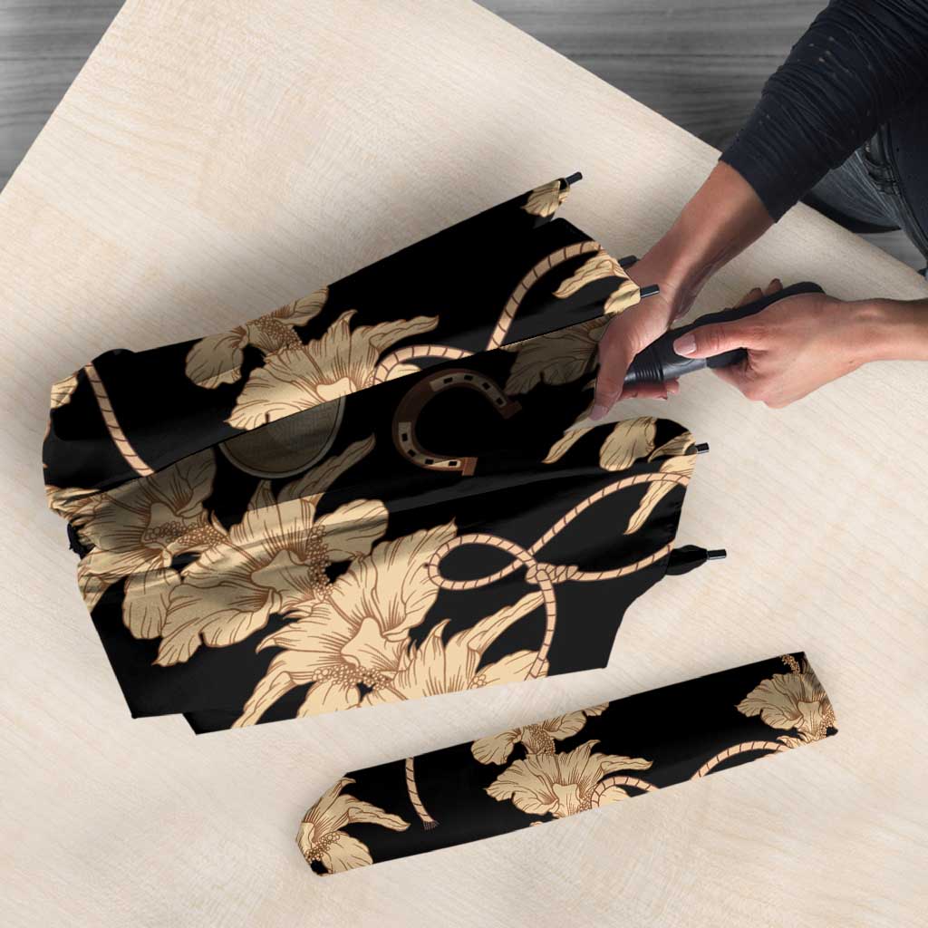 Vanuatu Cowboy Umbrella Seamless Straw Hats Hibiscus - Polynesian Pride