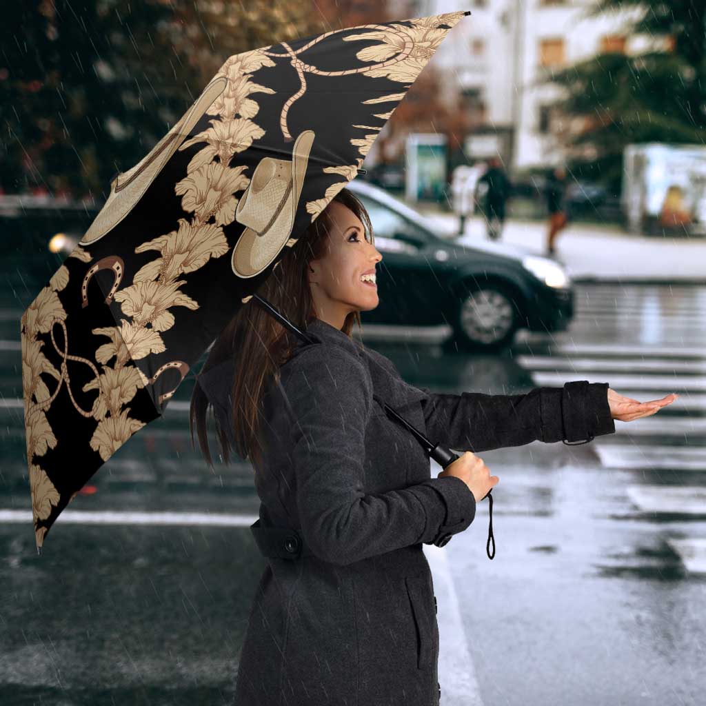 Vanuatu Cowboy Umbrella Seamless Straw Hats Hibiscus - Polynesian Pride