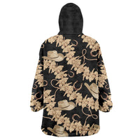 Vanuatu Cowboy Wearable Blanket Hoodie Seamless Straw Hats Hibiscus LT14 - Polynesian Pride