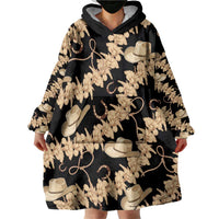 Vanuatu Cowboy Wearable Blanket Hoodie Seamless Straw Hats Hibiscus LT14 - Polynesian Pride