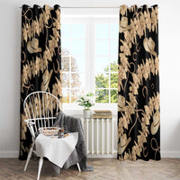 Vanuatu Cowboy Window Curtain Seamless Straw Hats Hibiscus - Polynesian Pride