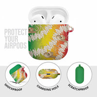 Vanuatu Cowboy AirPods Case Straw Hats Hibiscus With Sand Drawing - Polynesian Pride