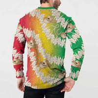 Vanuatu Cowboy Button Sweatshirt Straw Hats Hibiscus With Sand Drawing - Polynesian Pride