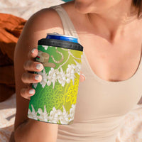 Vanuatu Cowboy 4 in 1 Can Cooler Tumbler Straw Hats Hibiscus With Sand Drawing - Polynesian Pride