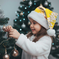 Vanuatu Cowboy Christmas Santa Hat Straw Hats Hibiscus With Sand Drawing - Polynesian Pride