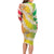 Vanuatu Cowboy Family Matching Long Sleeve Bodycon Dress and Hawaiian Shirt Straw Hats Hibiscus With Sand Drawing - Polynesian Pride