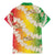 Vanuatu Cowboy Family Matching Mermaid Dress and Hawaiian Shirt Straw Hats Hibiscus With Sand Drawing - Polynesian Pride