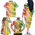 Vanuatu Cowboy Family Matching Off The Shoulder Long Sleeve Dress and Hawaiian Shirt Straw Hats Hibiscus With Sand Drawing - Polynesian Pride