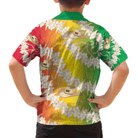 Vanuatu Cowboy Family Matching Off Shoulder Maxi Dress and Hawaiian Shirt Straw Hats Hibiscus With Sand Drawing - Polynesian Pride