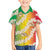 Vanuatu Cowboy Family Matching Short Sleeve Bodycon Dress and Hawaiian Shirt Straw Hats Hibiscus With Sand Drawing - Polynesian Pride