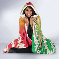Vanuatu Cowboy Hooded Blanket Straw Hats Hibiscus With Sand Drawing LT14 - Polynesian Pride