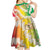 Vanuatu Cowboy Kid Short Sleeve Dress Straw Hats Hibiscus With Sand Drawing - Polynesian Pride
