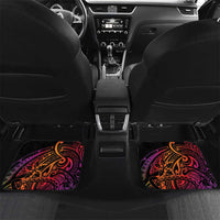 Vanuatu Boar Cowboy Car Mats Tusk Gradient Polynesian Pattern - Polynesian Pride