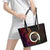 Vanuatu Boar Cowboy Leather Tote Bag Tusk Gradient Polynesian Pattern - Polynesian Pride