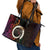 Vanuatu Boar Cowboy Leather Tote Bag Tusk Gradient Polynesian Pattern - Polynesian Pride