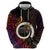 Vanuatu Boar Cowboy Zip Hoodie Tusk Gradient Polynesian Pattern - Polynesian Pride