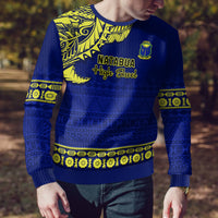 Personalised Fiji Natabua High School Ugly Christmas Sweater Fijian Tapa Pattern LT14 - Polynesian Pride