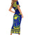 Personalised Fiji Natabua High School Short Sleeve Bodycon Dress Fijian Tapa Pattern LT14 - Polynesian Pride