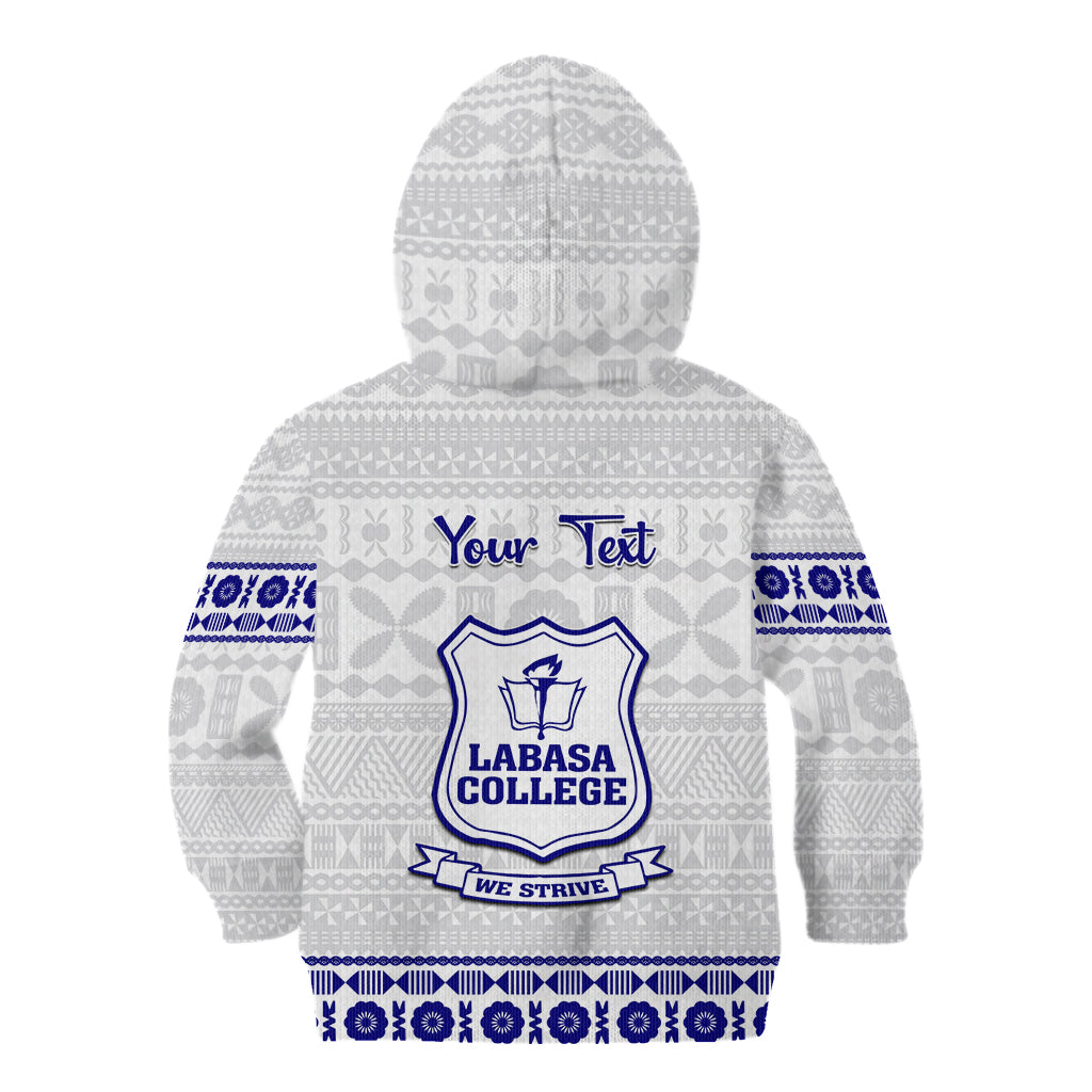 Personalised Fiji Labasa College Kid Hoodie Fijian Tapa Pattern LT14 - Polynesian Pride