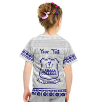 Personalised Fiji Labasa College Kid T Shirt Fijian Tapa Pattern LT14 - Polynesian Pride