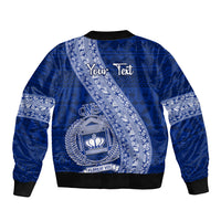 Personalised Fiji Queen Victoria School Bomber Jacket Fijian Tapa Pattern LT14 - Polynesian Pride