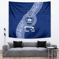 Personalised Fiji Queen Victoria School Tapestry Fijian Tapa Pattern LT14 - Polynesian Pride