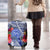 Personalised Samoana High School Luggage Cover American Samoa Schools Polynesian Tropical Flowers LT14 - Polynesian Pride