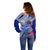 Personalised Samoana High School Off Shoulder Sweater American Samoa Schools Polynesian Tropical Flowers LT14 - Polynesian Pride