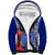 Personalised Samoana High School Sherpa Hoodie American Samoa Schools Polynesian Tropical Flowers LT14 Unisex Blue - Polynesian Pride