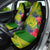 Personalised Leone High School Car Seat Cover American Samoa Schools Polynesian Tropical Flowers LT14 - Polynesian Pride