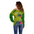 Personalised Leone High School Off Shoulder Sweater American Samoa Schools Polynesian Tropical Flowers LT14 - Polynesian Pride