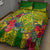Personalised Leone High School Quilt Bed Set American Samoa Schools Polynesian Tropical Flowers LT14 - Polynesian Pride