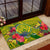 Personalised Leone High School Rubber Doormat American Samoa Schools Polynesian Tropical Flowers LT14 - Polynesian Pride